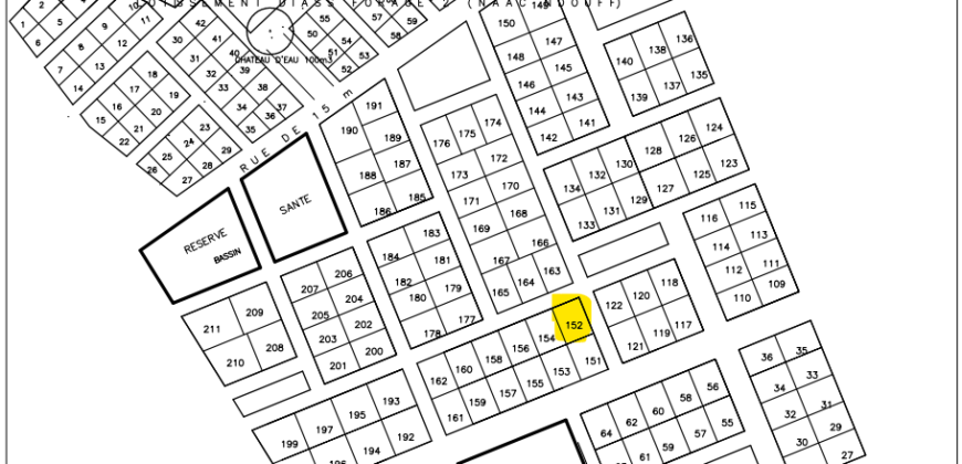 Terrain 500 m² en angle à vendre – Diass, Thiès