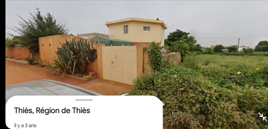 Villa R+1 3 ch à vendre – Thiès Fahu 2 (titre foncier)