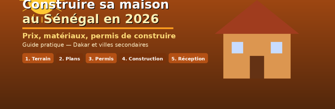 Construire sa maison au Sénégal : prix des matériaux, main-d&rsquo;œuvre et permis de construire en 2026