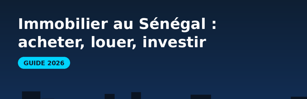 Immobilier au Sénégal en 2026 : acheter, louer et investir à Dakar