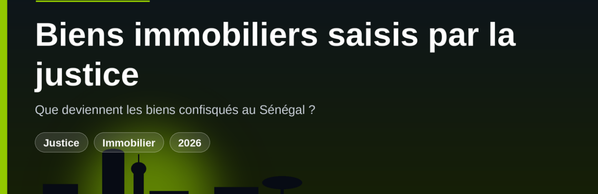 Immeubles et titres fonciers saisis par la justice : que deviennent les biens confisqués dans les affaires de corruption au Sénégal ?