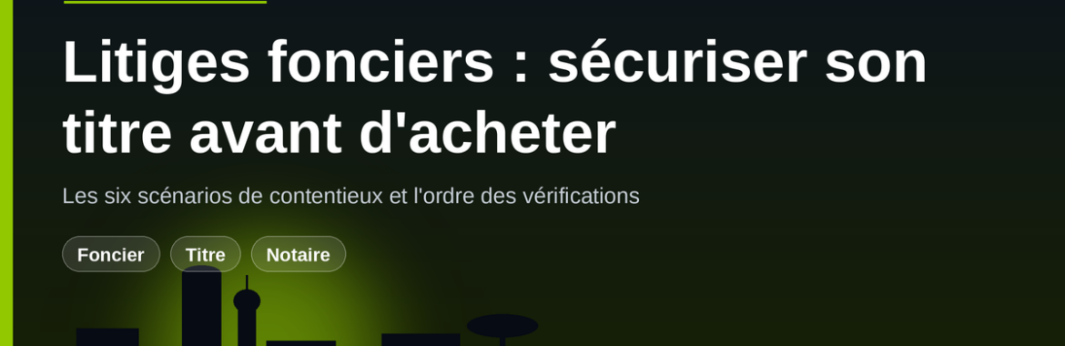 Litiges fonciers au Sénégal : pourquoi ils explosent et comment sécuriser son titre avant d&rsquo;acheter