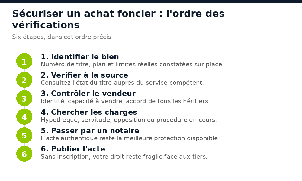Les six étapes de vérification avant d'acheter un terrain au Sénégal