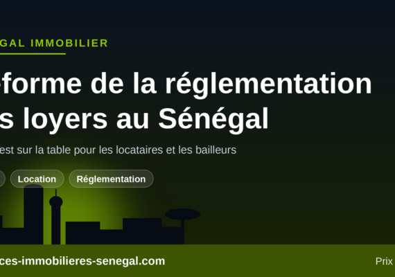 Réforme de la réglementation des loyers au Sénégal : ce qui est sur la table pour les locataires et les bailleurs